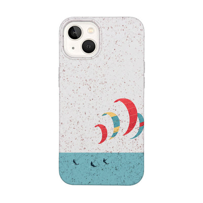 iPhone 13 Case - Kite white - "Kitesurf" - sustainable