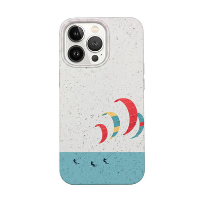 iPhone 13 Pro Max Case - Kite White - "Kitesurf" - Sustainable