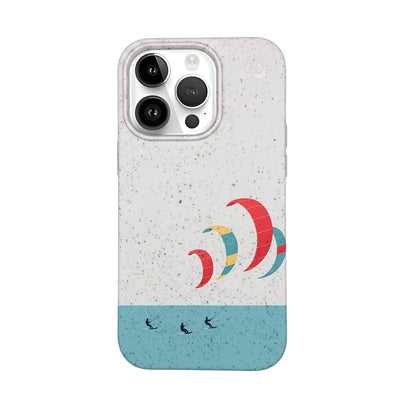 iPhone 14 Pro Max Case - Kite White - "Kitesurf" - sustainable