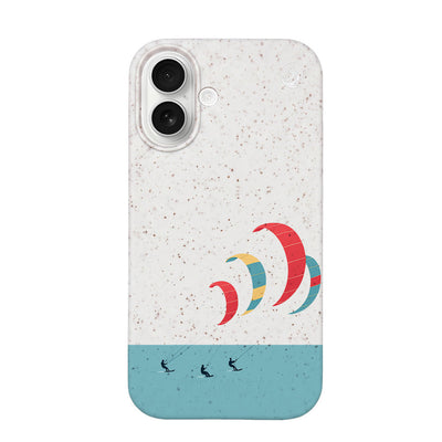 iPhone 17 Case - Kite white - "Kitesurf" - sustainable