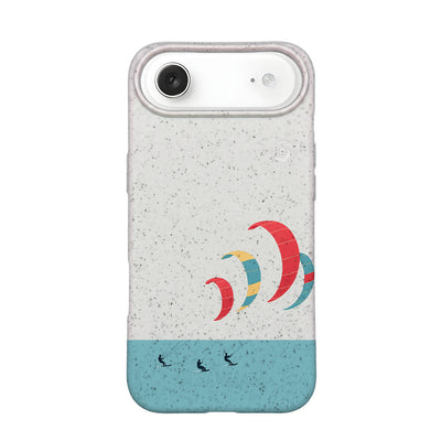 iPhone 17 Air Case - Kite White - "Kitesurf" - sustainable