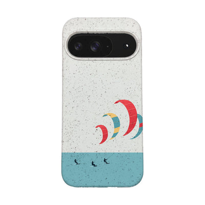 Google Pixel 9 / 9 Pro Case - Kite White - "Kitesurf" - sustainable