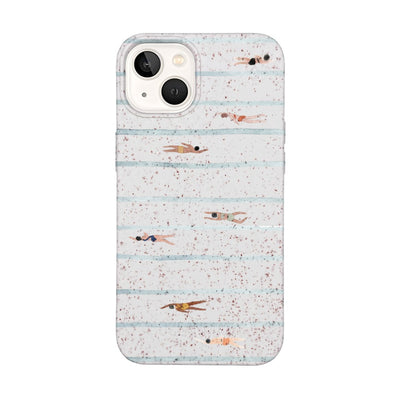 iPhone 13 Case - Swimming White - "lapflow" - sustainable
