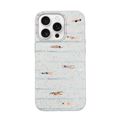 iPhone 16 Pro Case - Swimming White - "lapflow" - sustainable
