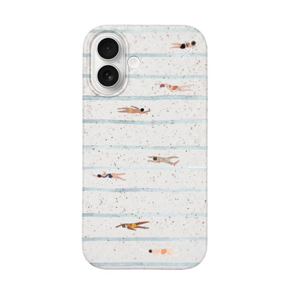 iPhone 17 Case - Swimming White - "lapflow" - sustainable