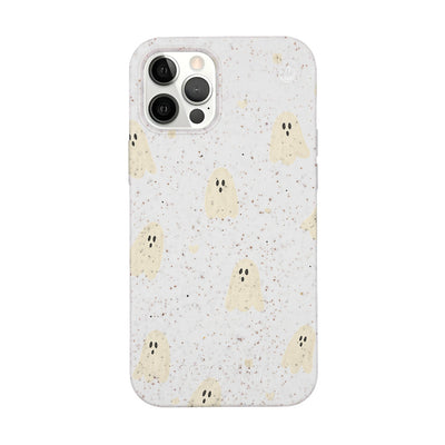 iPhone 12 Pro / iPhone 12 Case - Ghost White - "LittleGhost" - sustainable