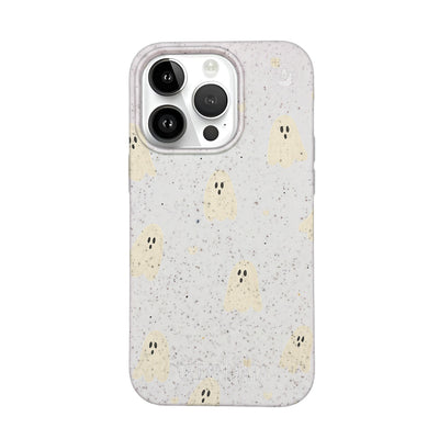 iPhone 14 Pro Case - Ghost White - "LittleGhost" - sustainable