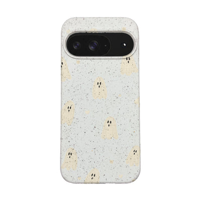 Google Pixel 9 / 9 Pro Case - Ghost White - "LittleGhost" - sustainable