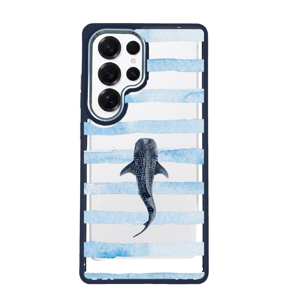 Samsung S25 Ultra Hülle - blau - "lonewanderer" - nachhaltig