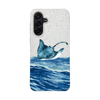 Samsung A56 Case - white Manta - "Manta Wave" - sustainable