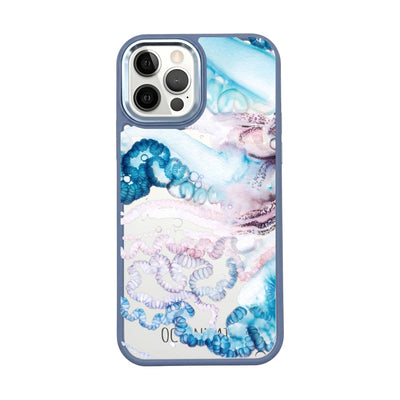 iPhone 12 Pro / iPhone 12 Case - Jellyfish blue - "Men o' War" - sustainable