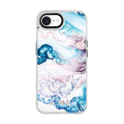 iPhone 16e Case - Jellyfish blue - "Men o' War" - sustainable