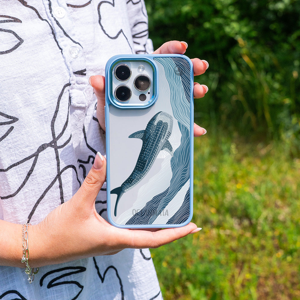 iPhone 12 mini Hülle - Walhai blau - "DeepWater" - nachhaltig