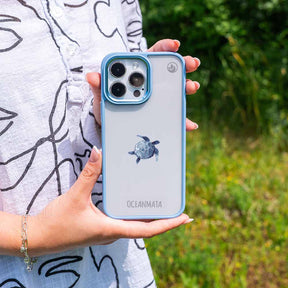 iPhone 13 pro max Hülle - Turtle blau - "Shellie" - nachhaltig