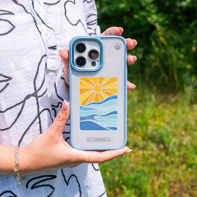 iPhone 16 pro Hülle - Meer blau - "Sun&Sea" - nachhaltig