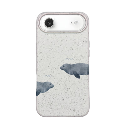 iPhone 17 Air Case - Seal White - "mooornin" - sustainable