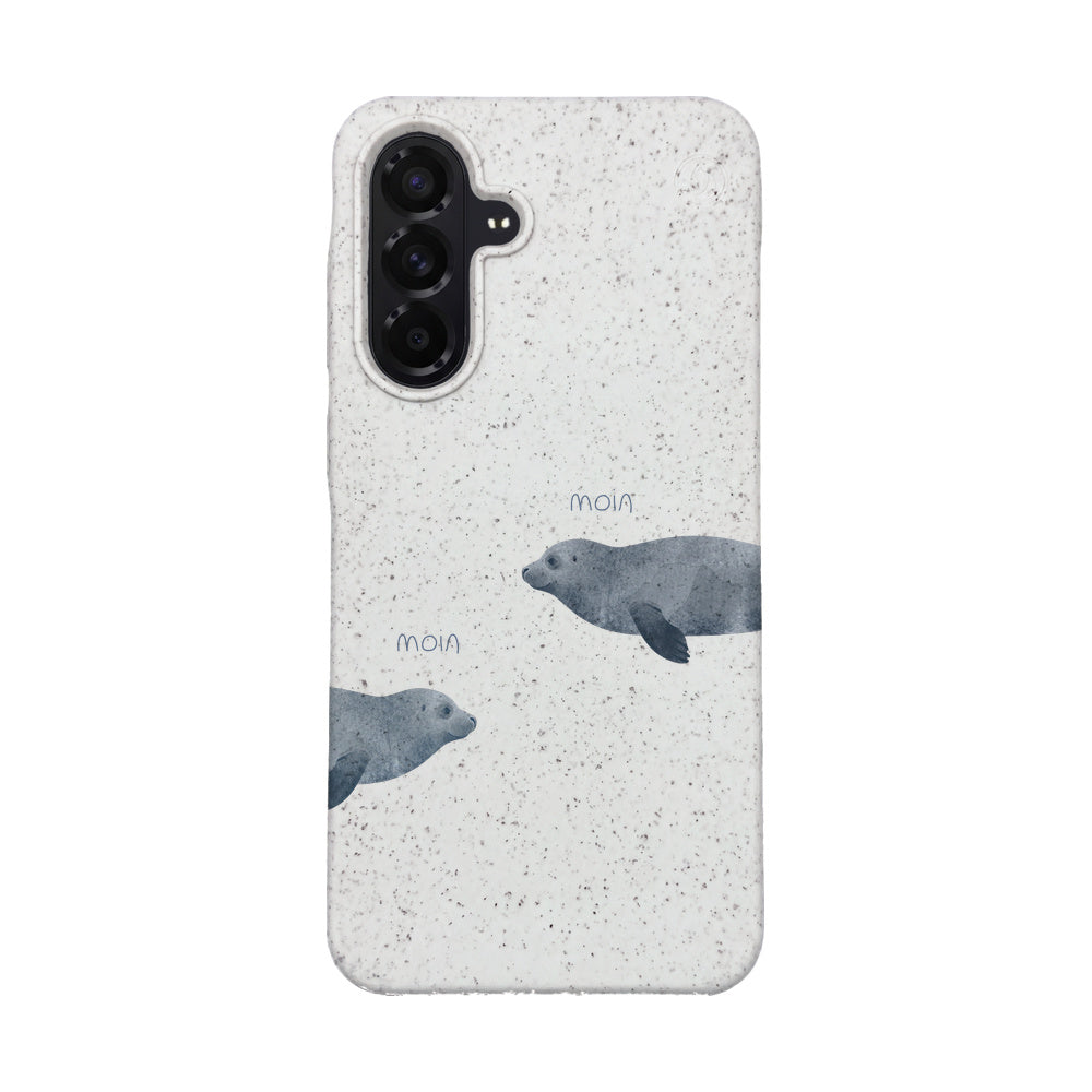 Samsung A56 Case - Seal White - "mooornin" - sustainable