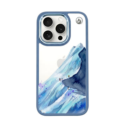 iPhone 15 Pro Max Case - Hiking Blue - "mountainblue" - sustainable