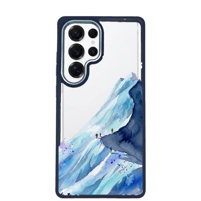Samsung S24 Ultra Hülle - Wanderung blau - "mountainblue" - nachhaltig
