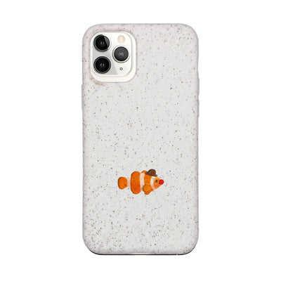 iPhone 11 pro Case - Clownfish white - "Mr. Clown-Fish" - sustainable