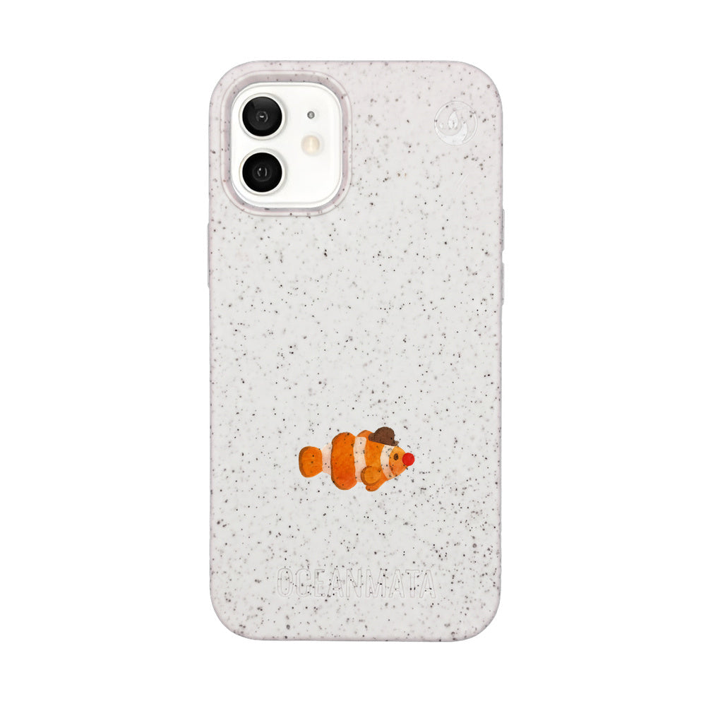 iPhone 12 mini Case - Clownfish white - "Mr. Clown-Fish" - sustainable