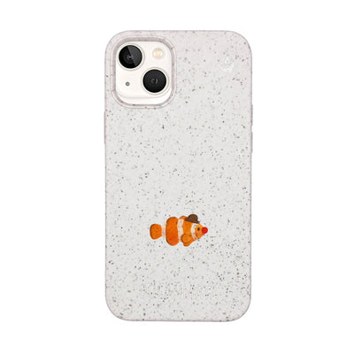 iPhone 13 mini Case - Clownfish white - "Mr. Clown-Fish" - sustainable