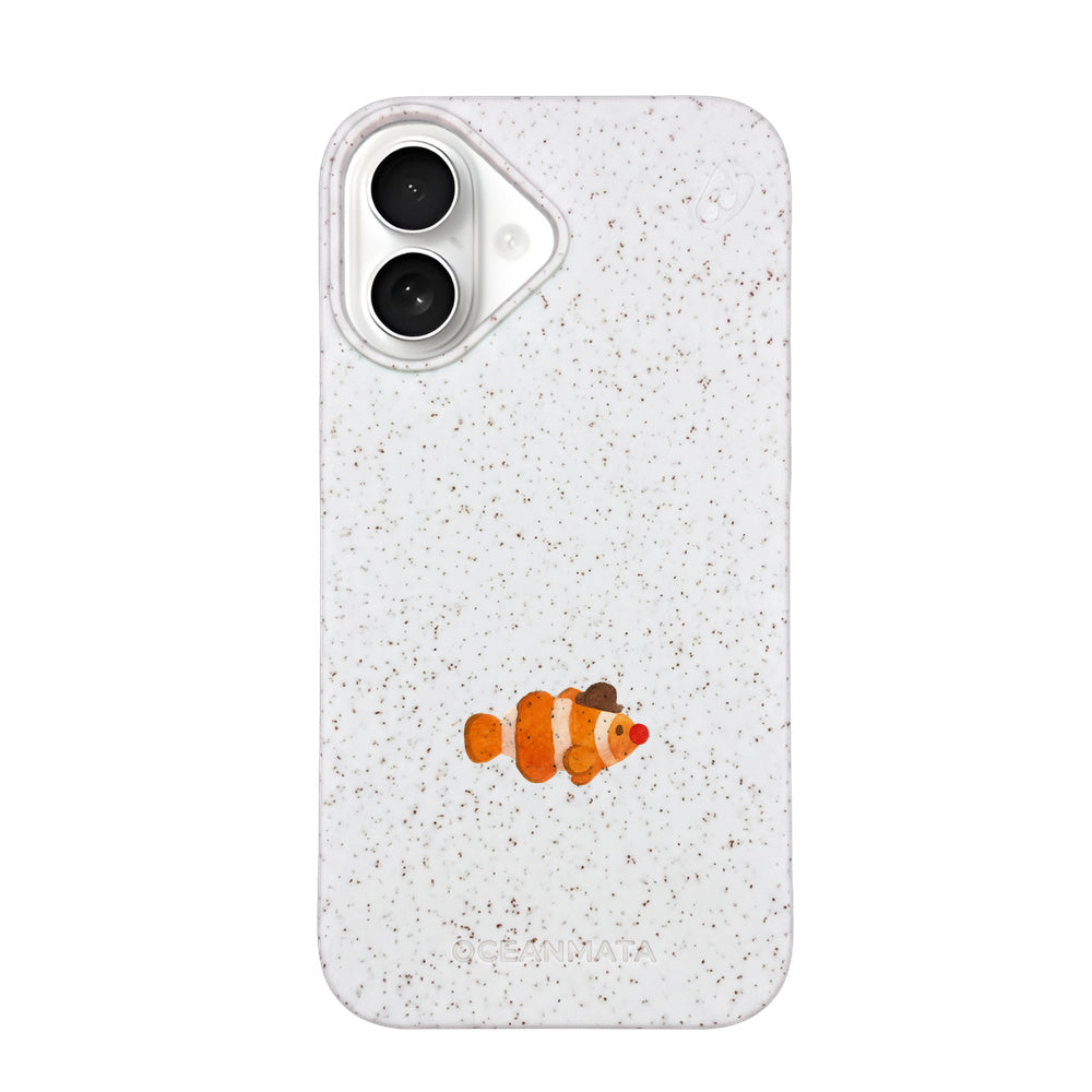 iPhone 16 Case - White Clownfish - "Mr. Clown-Fish" - sustainable