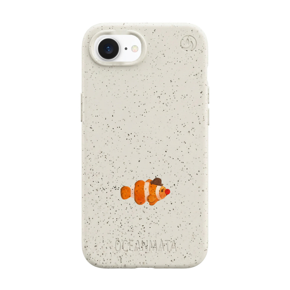 iPhone 16e/17e Case - Clownfish white - "Mr. Clown-Fish" - sustainable