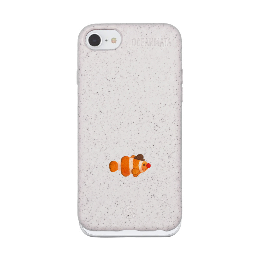 iPhone SE/7/8 Case - Clownfish white - "Mr.Clown-Fish" - sustainable