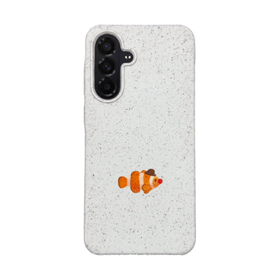 Samsung A56 Case - Clownfish White - "Mr. Clown-Fish" - sustainable