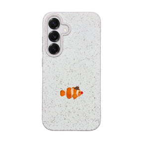 Biologisch abbaubare Handyhülle Samsung S25 Mrclownfish — kompostierbar — Vorderseite