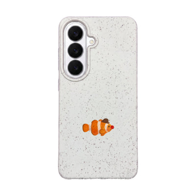 Samsung S26 Case - Clownfish White - "Mr. Clown-Fish" - sustainable