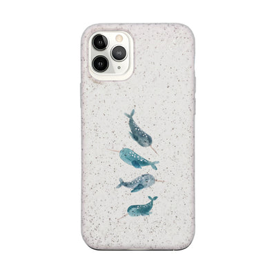 iPhone 11 Pro Case - White Narwhal - "Narwhale" - Sustainable