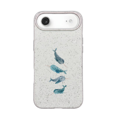 iPhone 17 Air Case - Narwhal white - "Narwhale" - sustainable