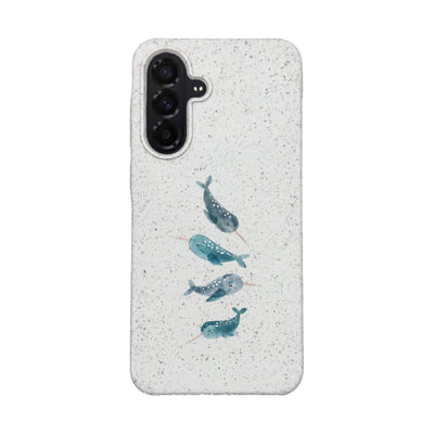 Samsung A56 Case - Narwhal White - "Narwhale" - sustainable