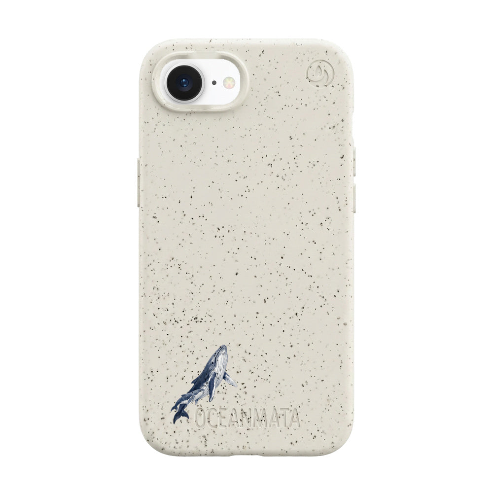 iPhone 16e/17e Case - Humpback Whale White - "OceanLullaby" - Sustainable