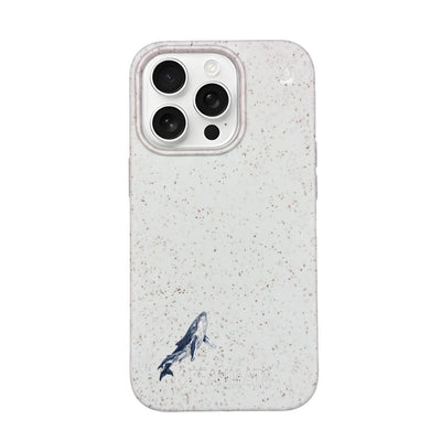 iPhone 16 Pro Max Case - Humpback Whale White - "OceanLullaby" - Sustainable