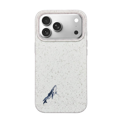 iPhone 17 Pro Case - Humpback Whale White - "OceanLullaby" - sustainable
