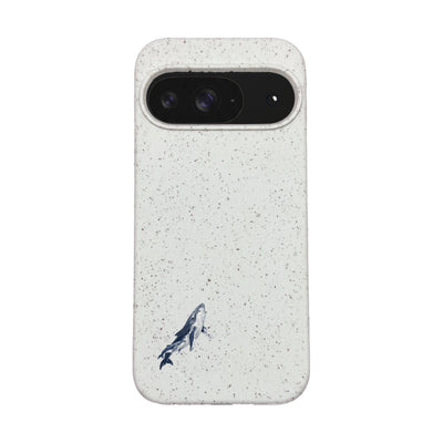 Google Pixel 9 / 9 Pro Case - Humpback Whale White - "OceanLullaby" - sustainable