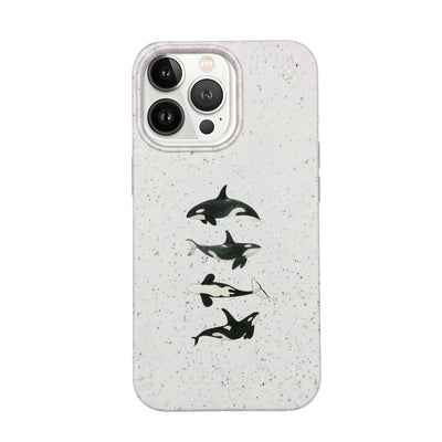 iPhone 13 Pro Max Case - Orca White - "OrcaFamily" - Sustainable