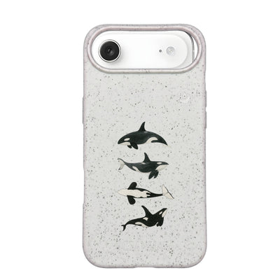iPhone 17 Air Case - Orca White - "OrcaFamily" - sustainable