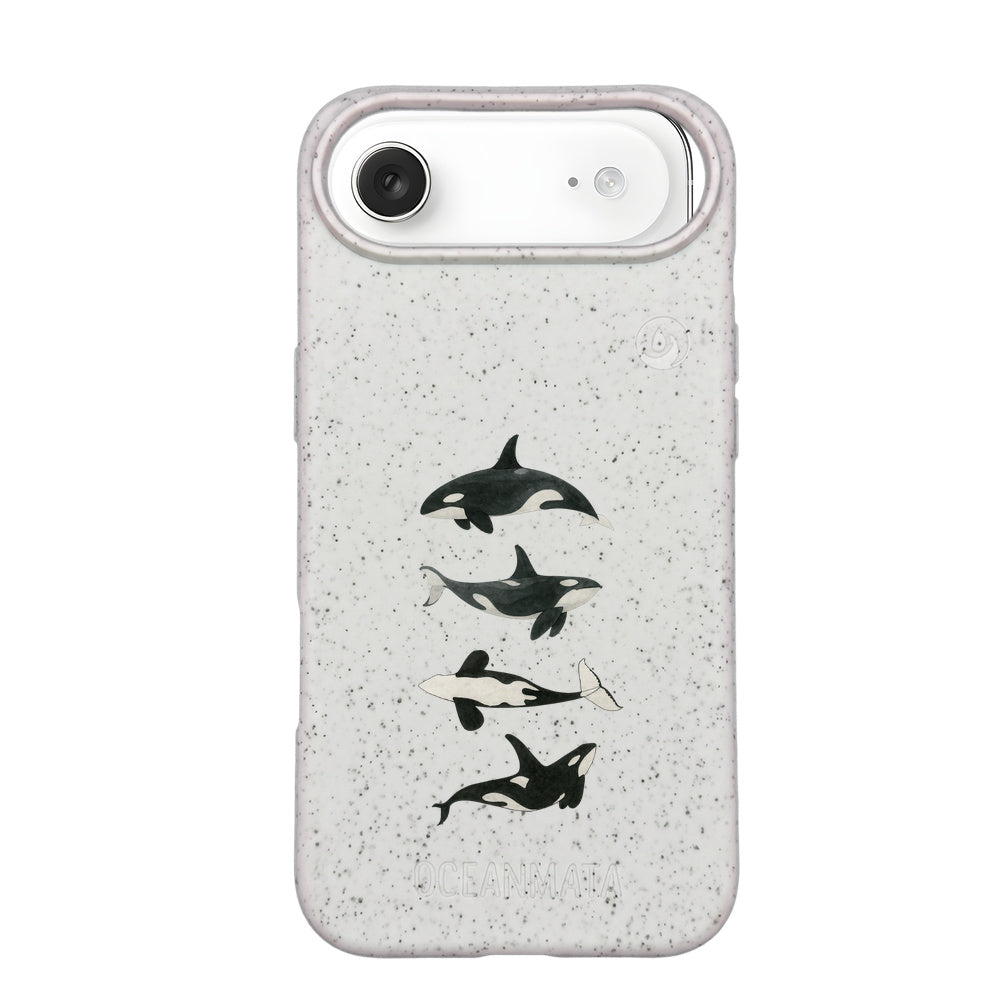 iPhone 17 Air Case - Orca White - "OrcaFamily" - sustainable