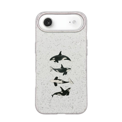 iPhone 17 Air Case - Orca White - "OrcaFamily" - sustainable