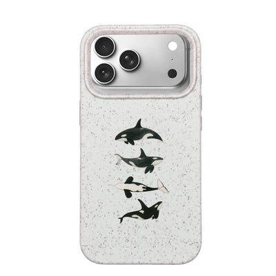 iPhone 17 Pro Case - Orca White - "OrcaFamily" - sustainable