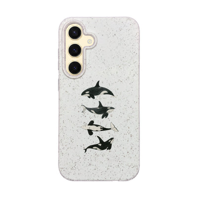 Samsung S24 Case - Orca White - "OrcaFamily" - sustainable