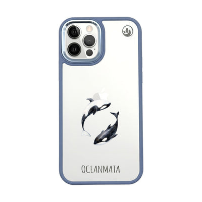 iPhone 12 Pro / iPhone 12 Case - Orca Blue - "OrcaFlow" - sustainable