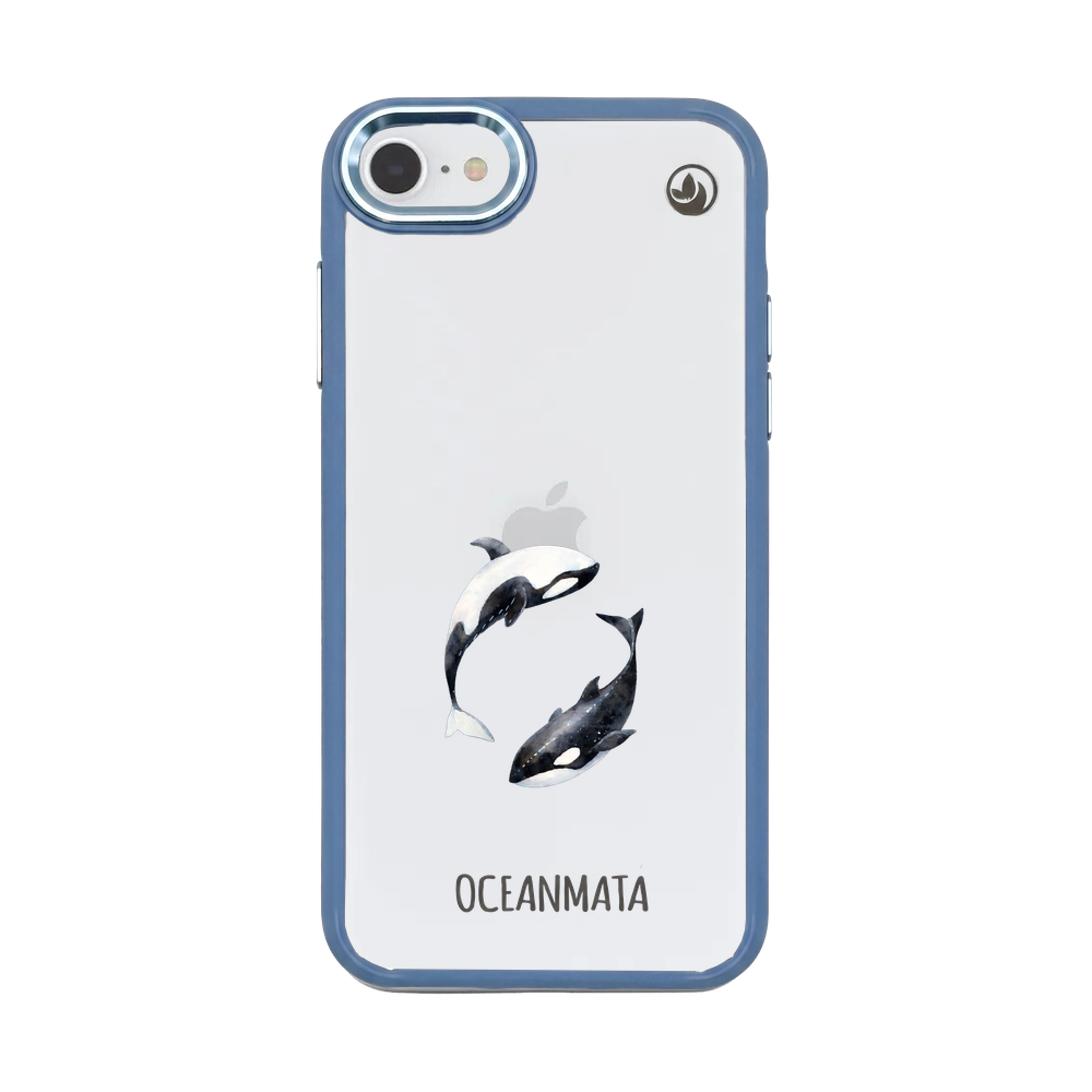 iPhone SE/7/8 Hülle - Orca blau - "OrcaFlow" - nachhaltig