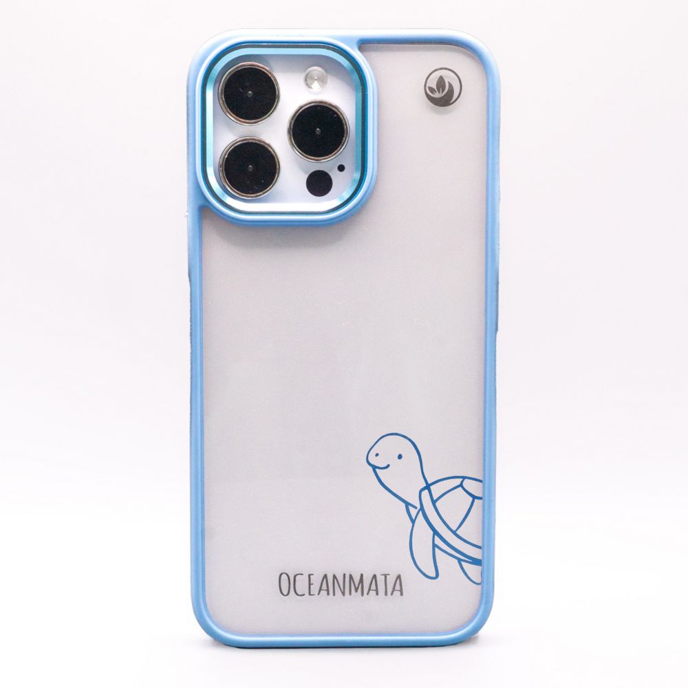 iPhone 14 pro max case - turtle blue - "Schildi" - sustainable
