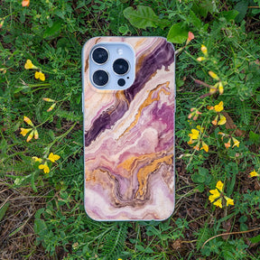 Biologisch abbaubare Handyhülle iPhone 18 Pro / 17 Pro Pinkmarble — kompostierbar — Bonus