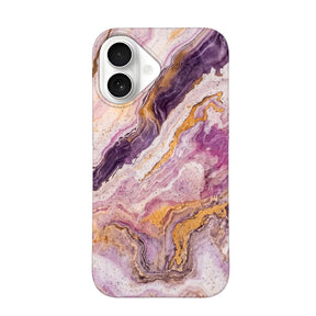 Biologisch abbaubare Handyhülle iPhone 16 Pinkmarble — kompostierbar — Vorderseite